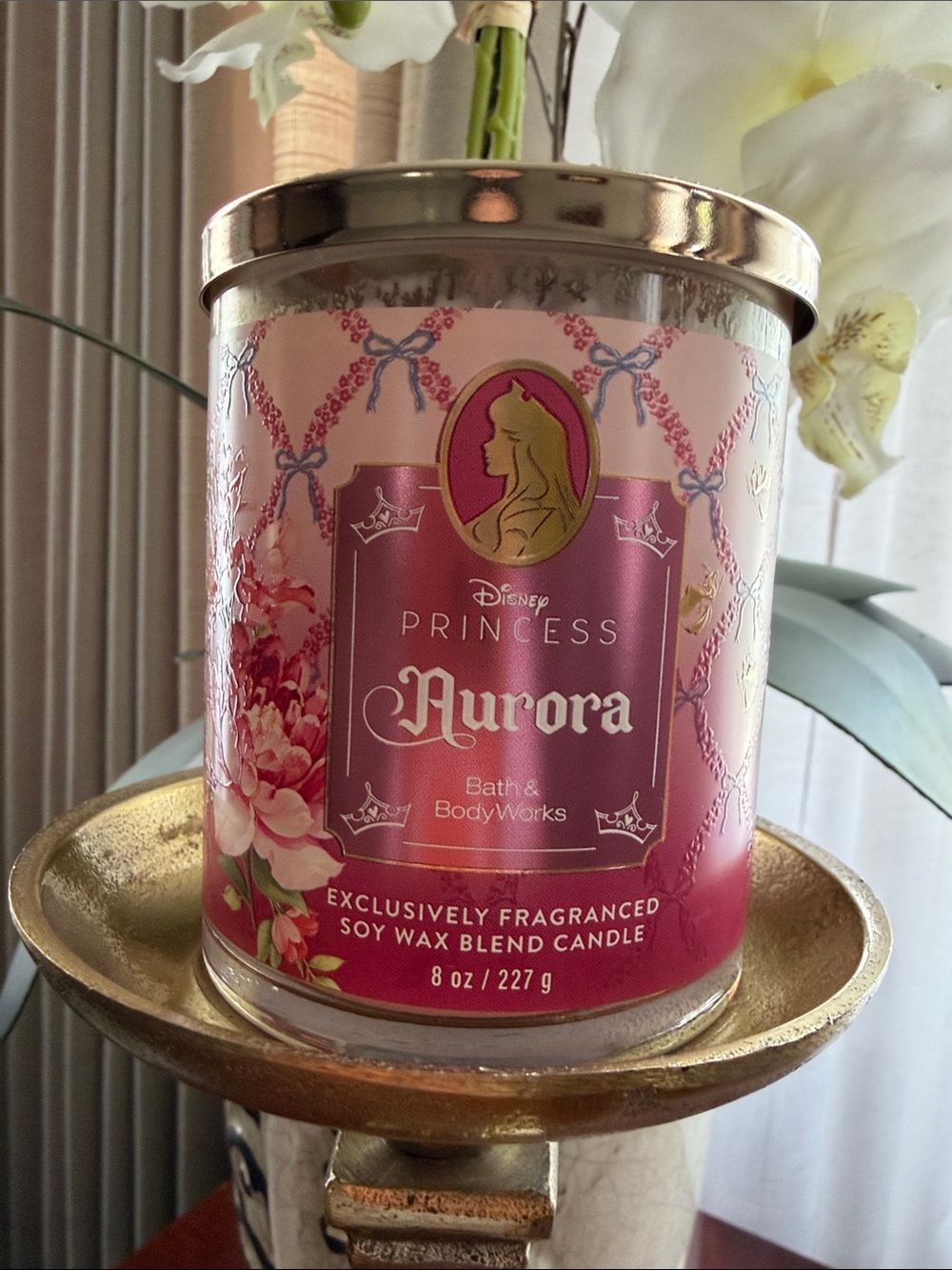 Bath & Body Works Aurora Princess Scented Candle - Pink and Gold